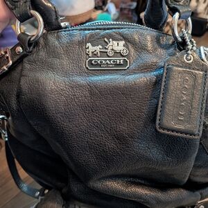 Coach Madison Leather Lindsey Satchel Shoulder Bag